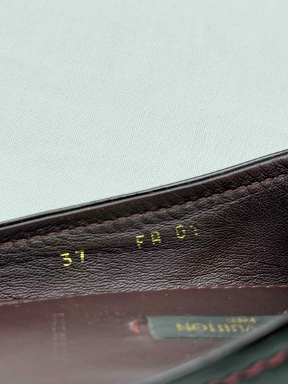 LOUIS VUITTON Oxford Burgundy Size EU 37 Ballet Flats