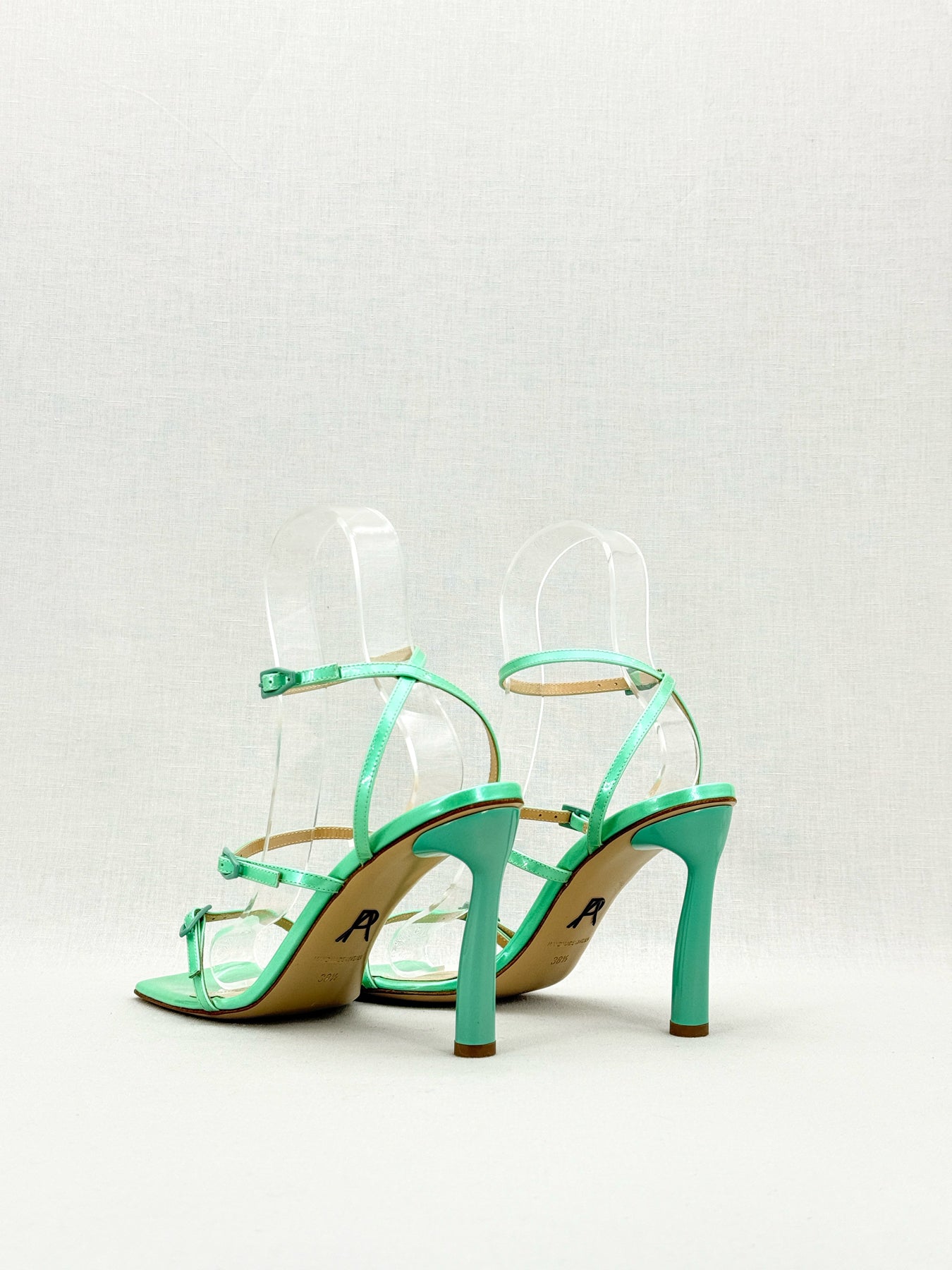PAUL ANDREW Aqua Green Size EU 38.5 Heeled Sandals