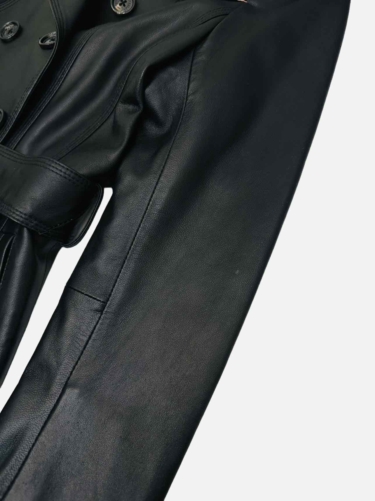 BURBERRY LONDON Double Breasted Black Size Medium Coat