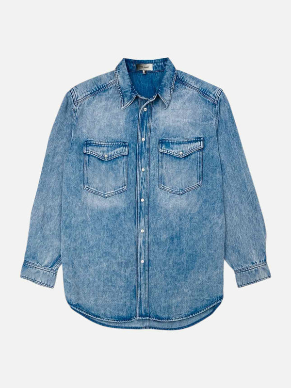 ISABEL MARANT Denim Blue Size Large Shirt