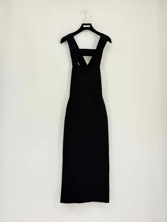 STELLA MCCARTNEY Bandage Black Size US 6 Midi Dress