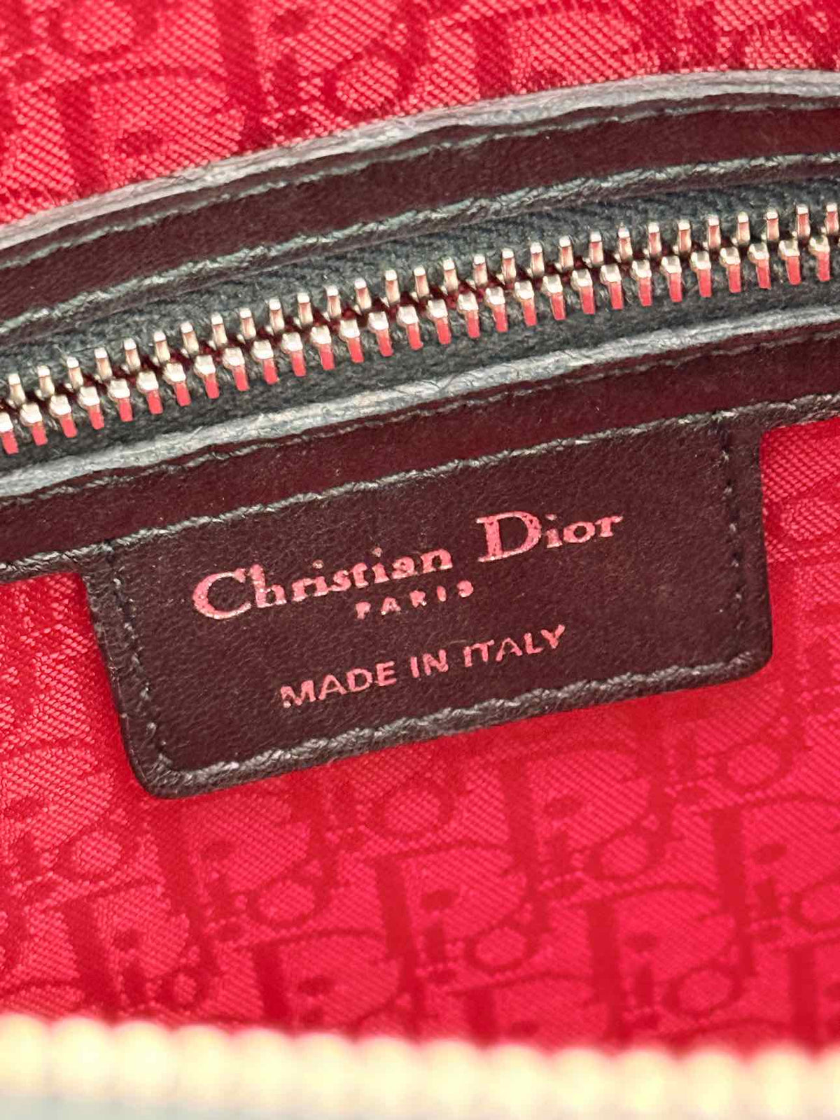 CHRISTIAN DIOR Lady Dior Black Cannage Top Handle