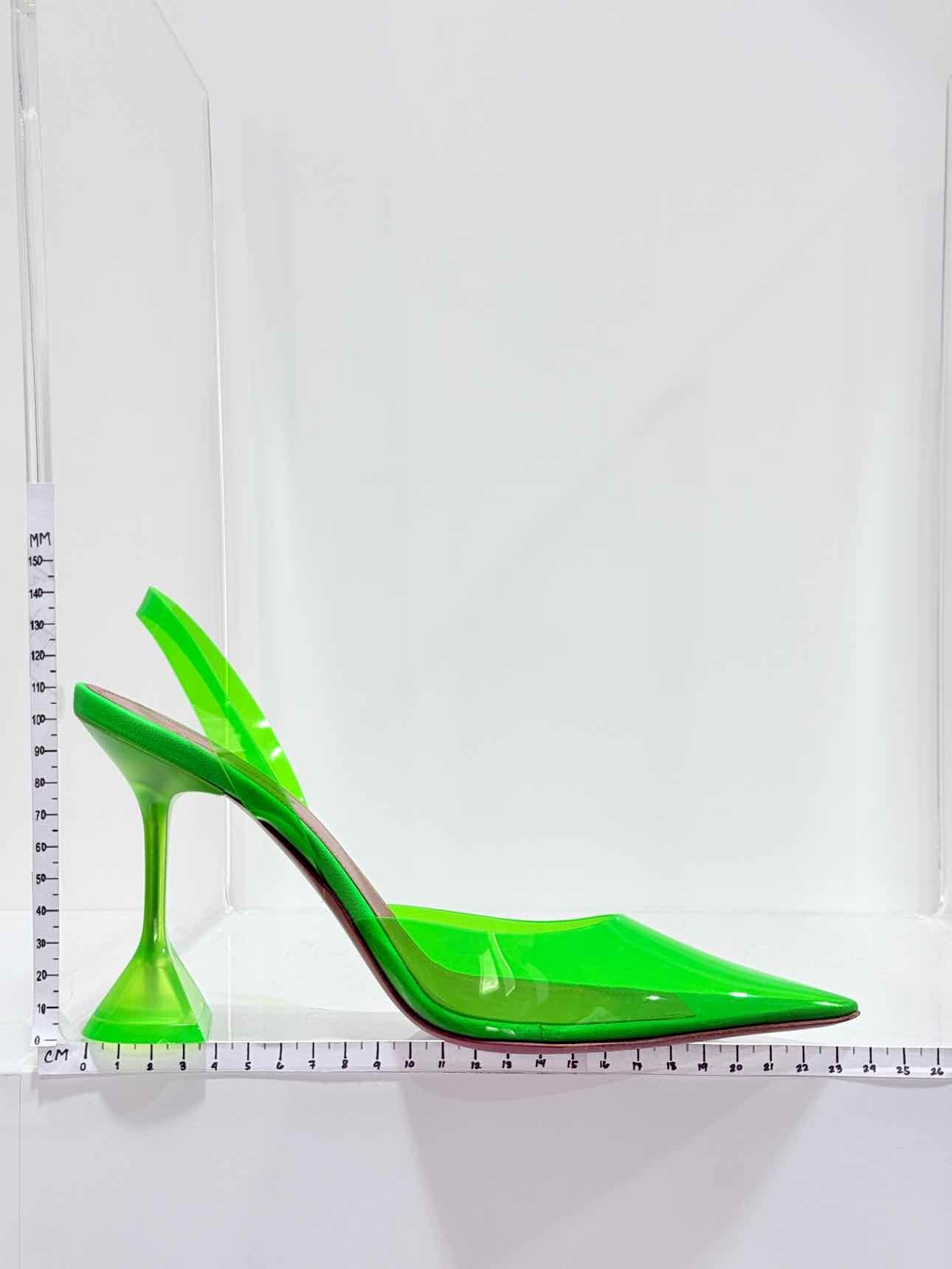 AMINA MUADDI Holli Glass Green Size EU 39 Slingbacks