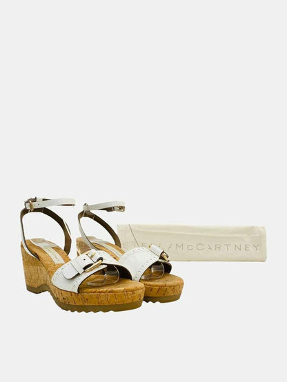 STELLA MCCARTNEY Linda White Wedges 36.5