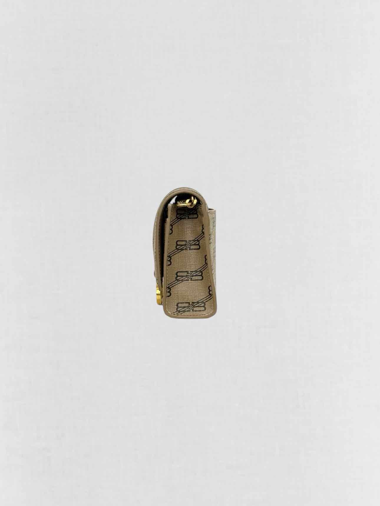BALENCIAGA Wallet on Chain Brown Monogram Crossbody