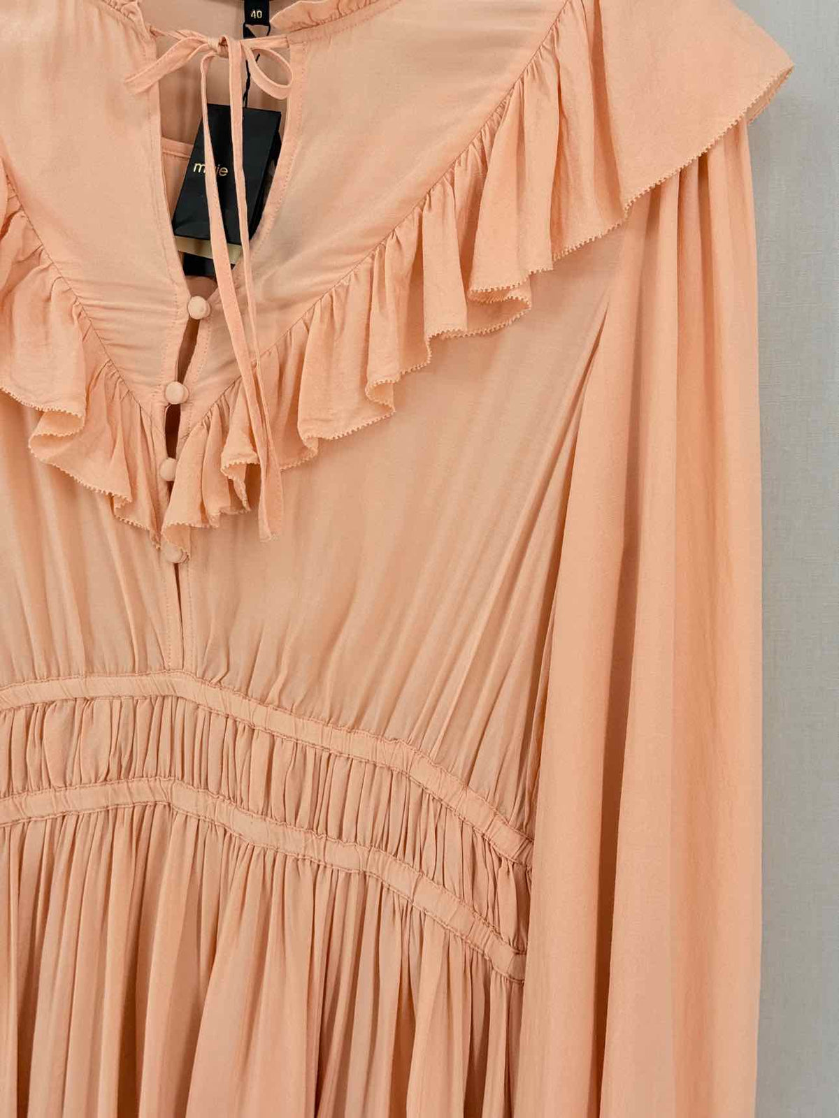 MAJE Riava Peach Size US 8 Short Dress