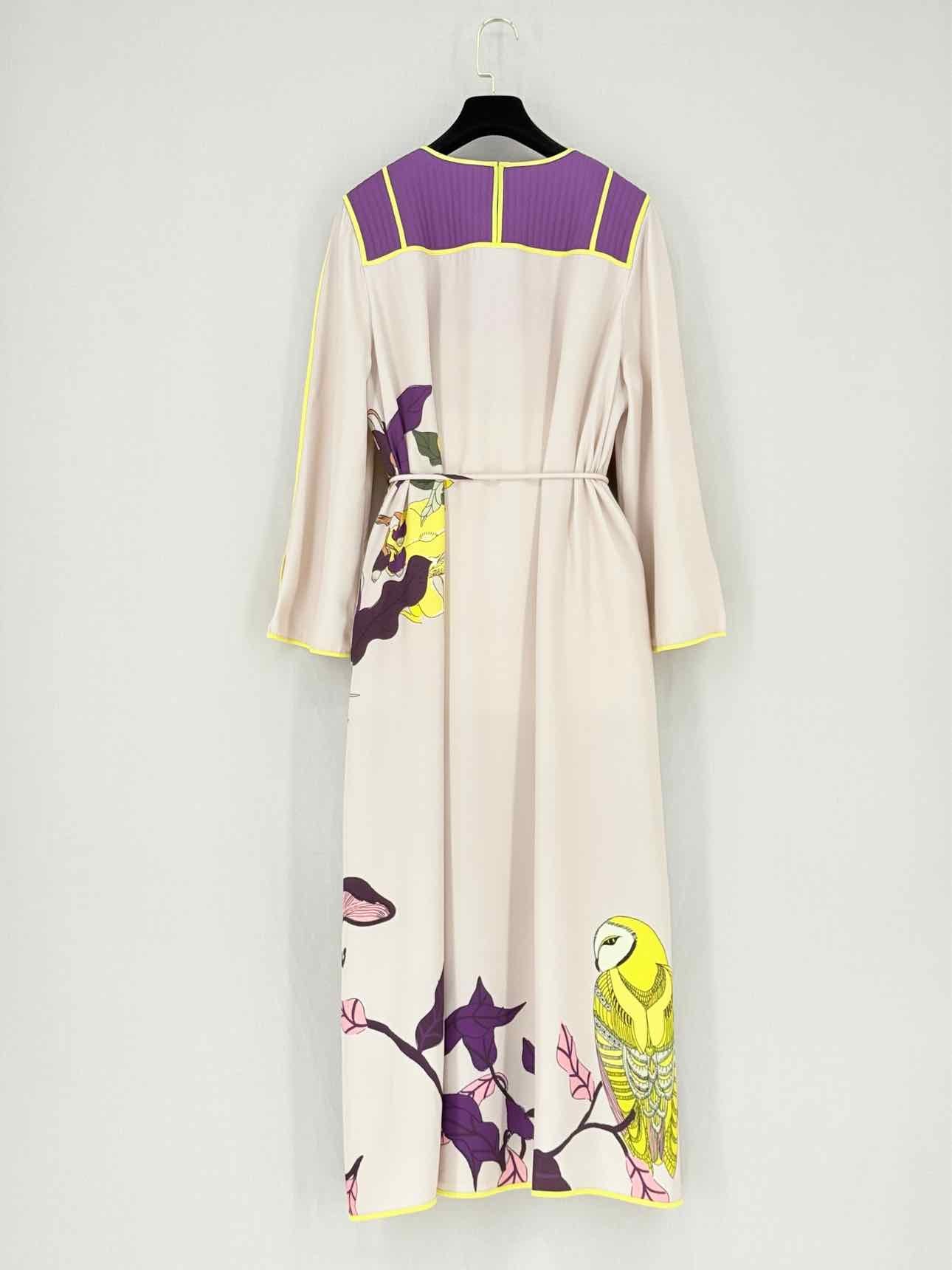 TORY BURCH Beige Multicolor Size US 8 Midi Dress