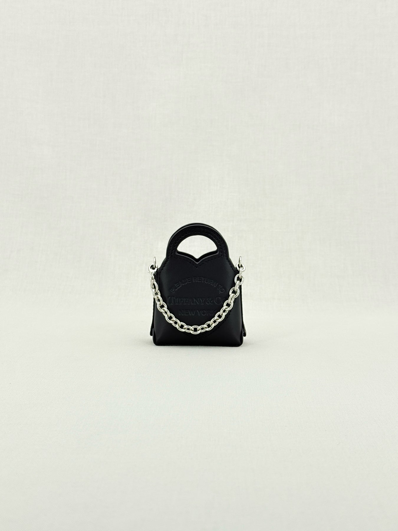 TIFFANY & CO Return To Tiffany Black Bag Charm