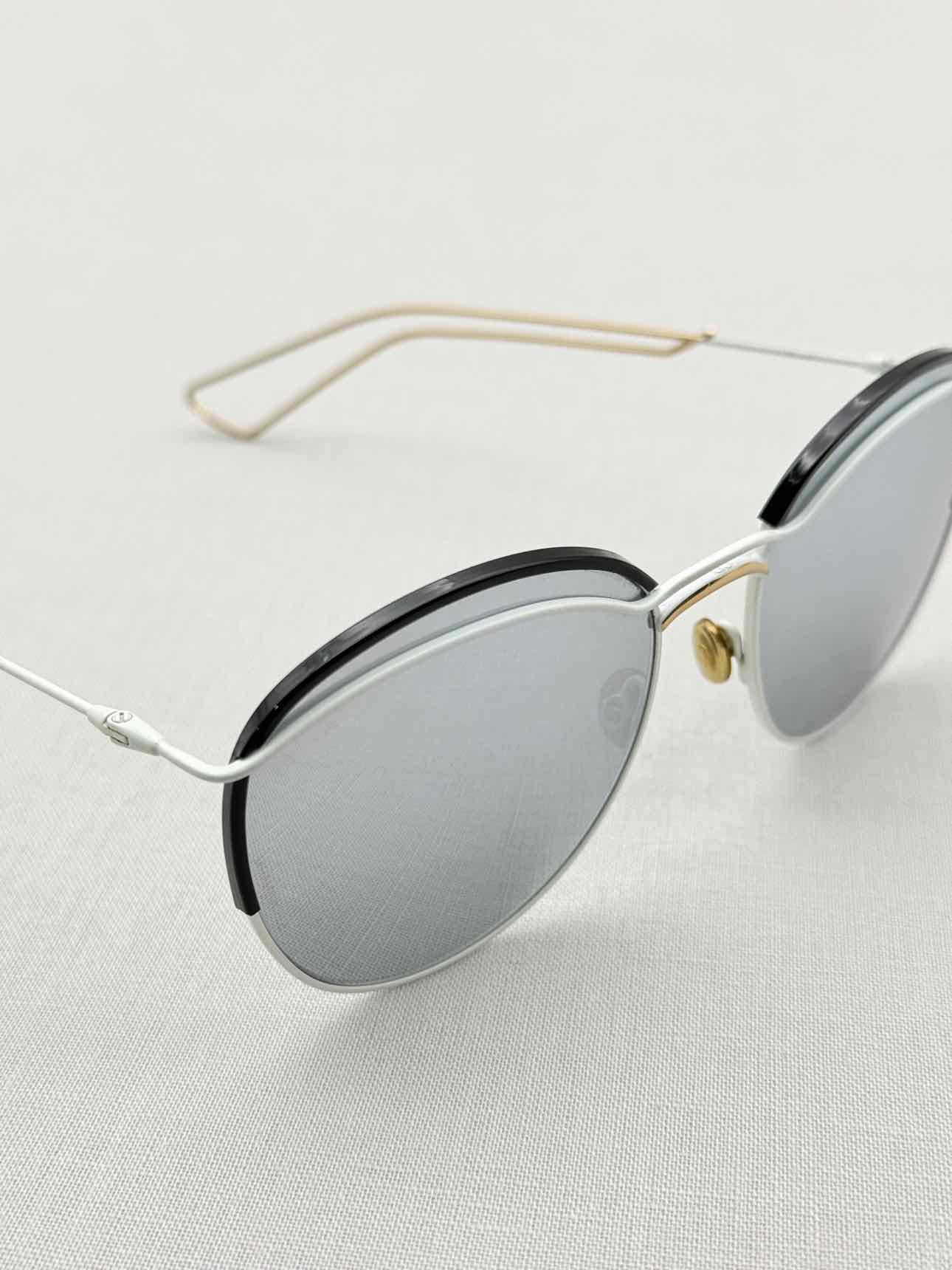 CHRISTIAN DIOR Grey & White Sunglasses