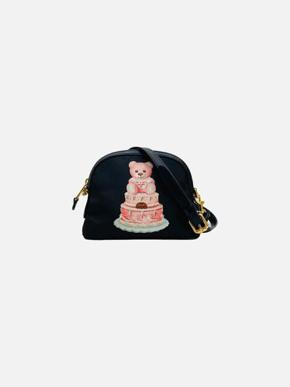 MOSCHINO Teddy Bear Cake Black Crossbody