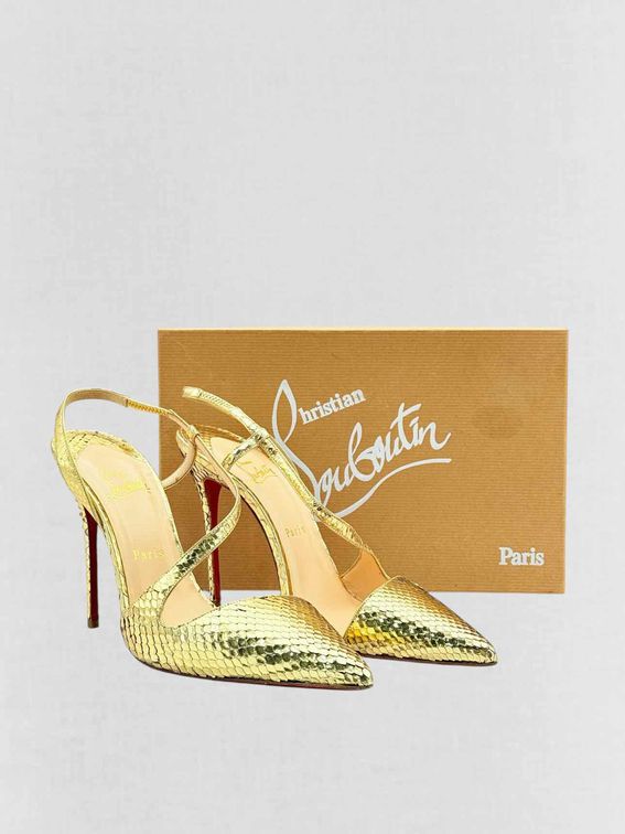CHRISTIAN LOUBOUTIN June Gold Size EU 41 Pumps