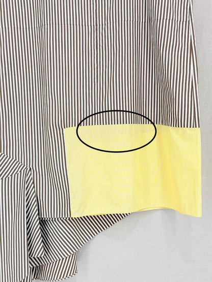 PORTS 1961 Brown & White Striped Size US 8 Short Dress