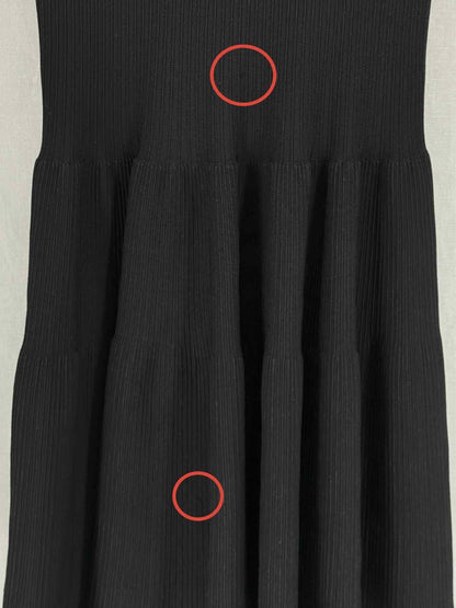 CELINE Stretch Black Size US 6 Knee Length Dress