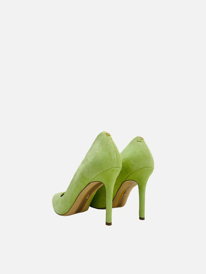 SAM EDELMAN Pointed Toe Green Pumps 38