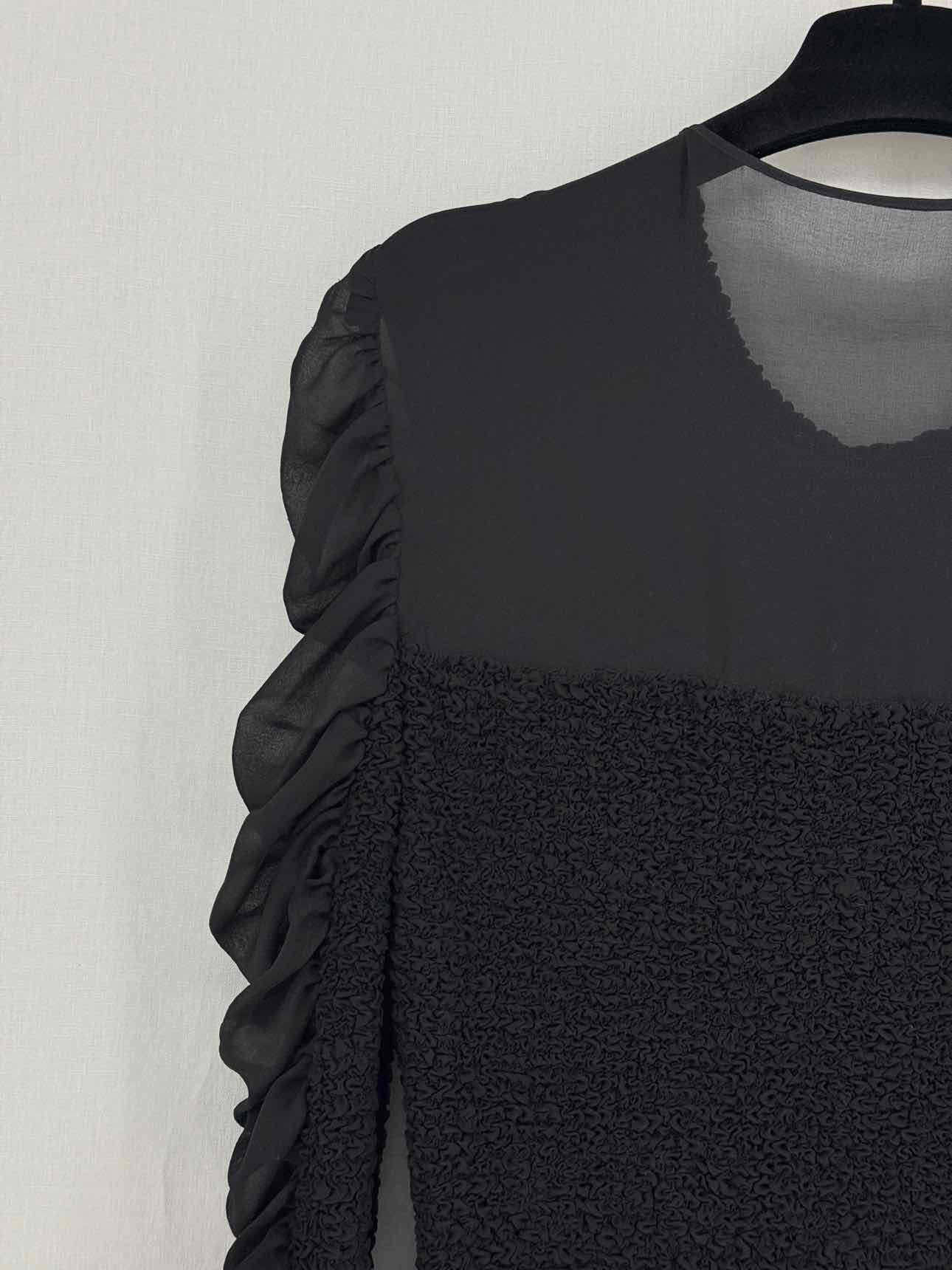 ALEXANDER WANG Black Mesh Size US 4 Short Dress