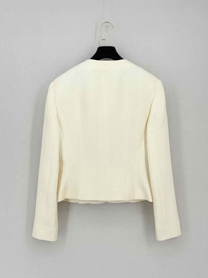GIORGIO ARMANI Cream Jacquard Size US 8 Outfit Set