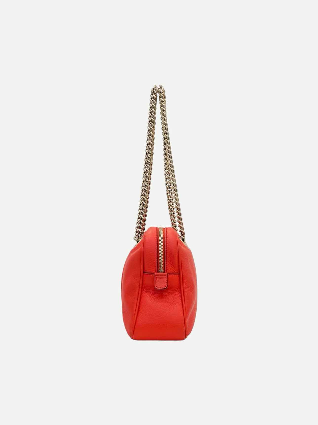 GUCCI Soho Chain Zip Red Shoulder Bag