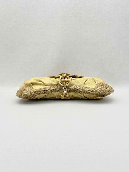 LARA BOHINC Metallic Gold Clutch