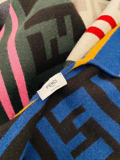 FENDI Multicolor FF Motif Shawl