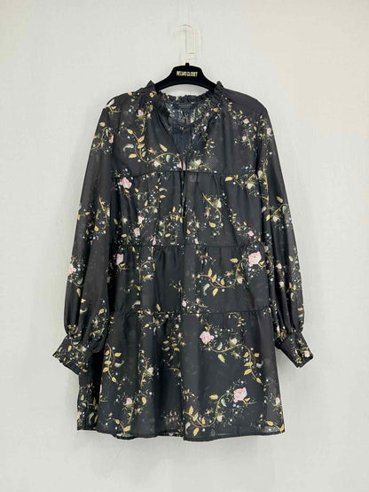 ALL SAINTS Black Multicolor Size US 4 Short Dress