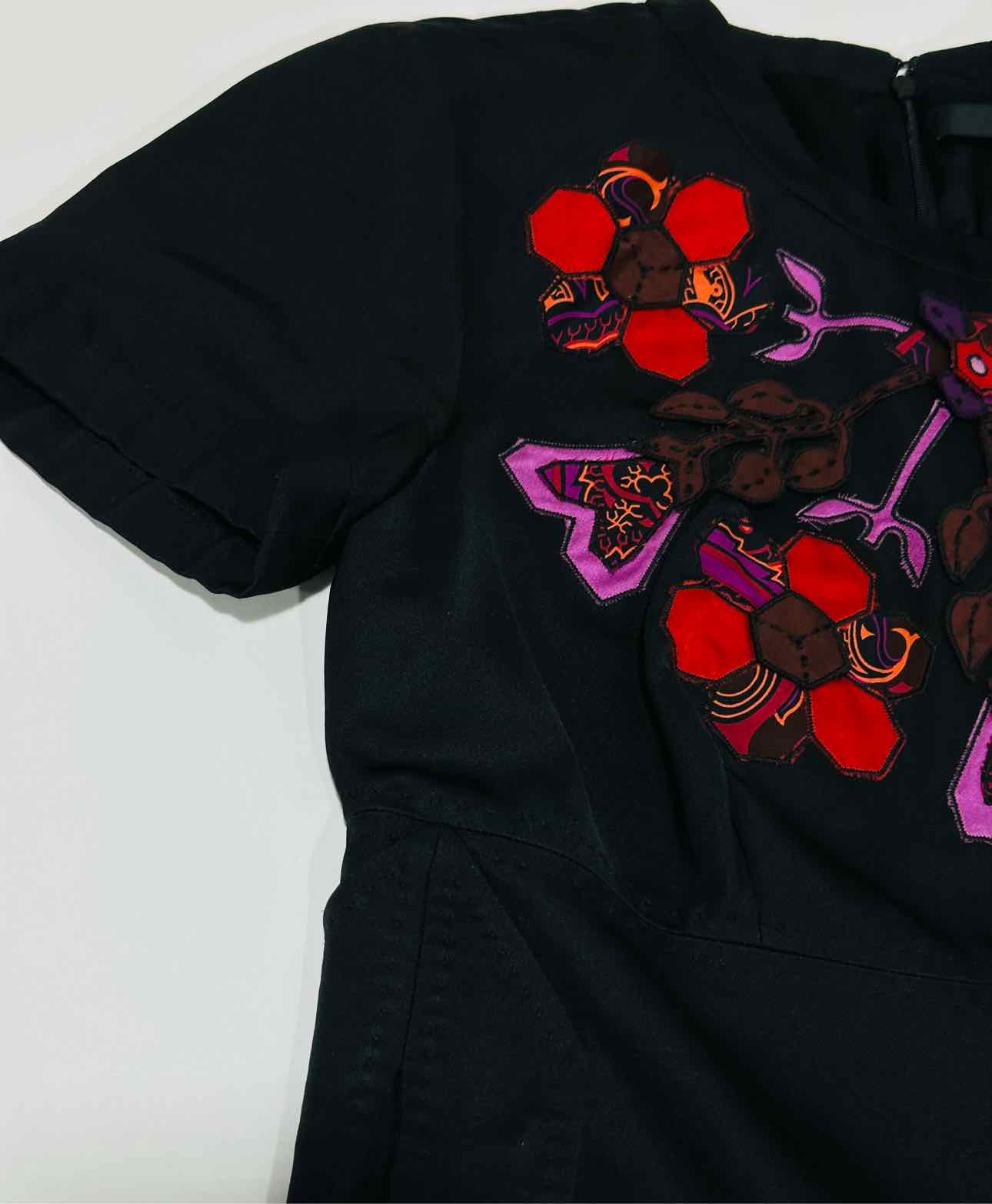 GUCCI Black Multicolor Size US 4 Short Dress