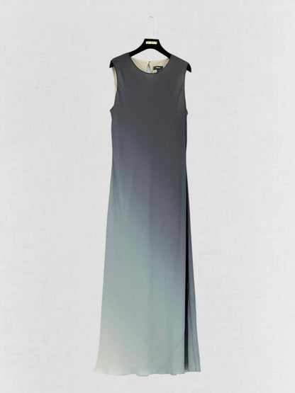 THEORY Blue & Grey Ombre Size US 10 Long Dress