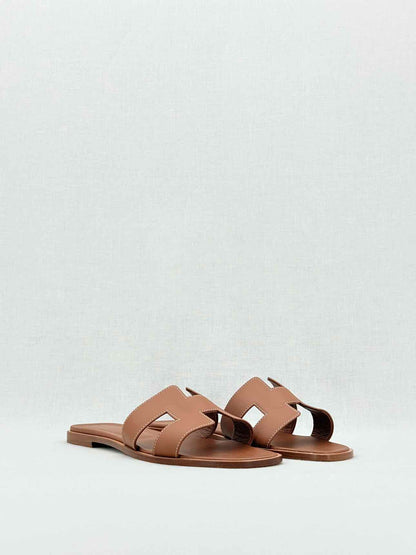 HERMES ORAN Brown Size EU 41.5 Sandals