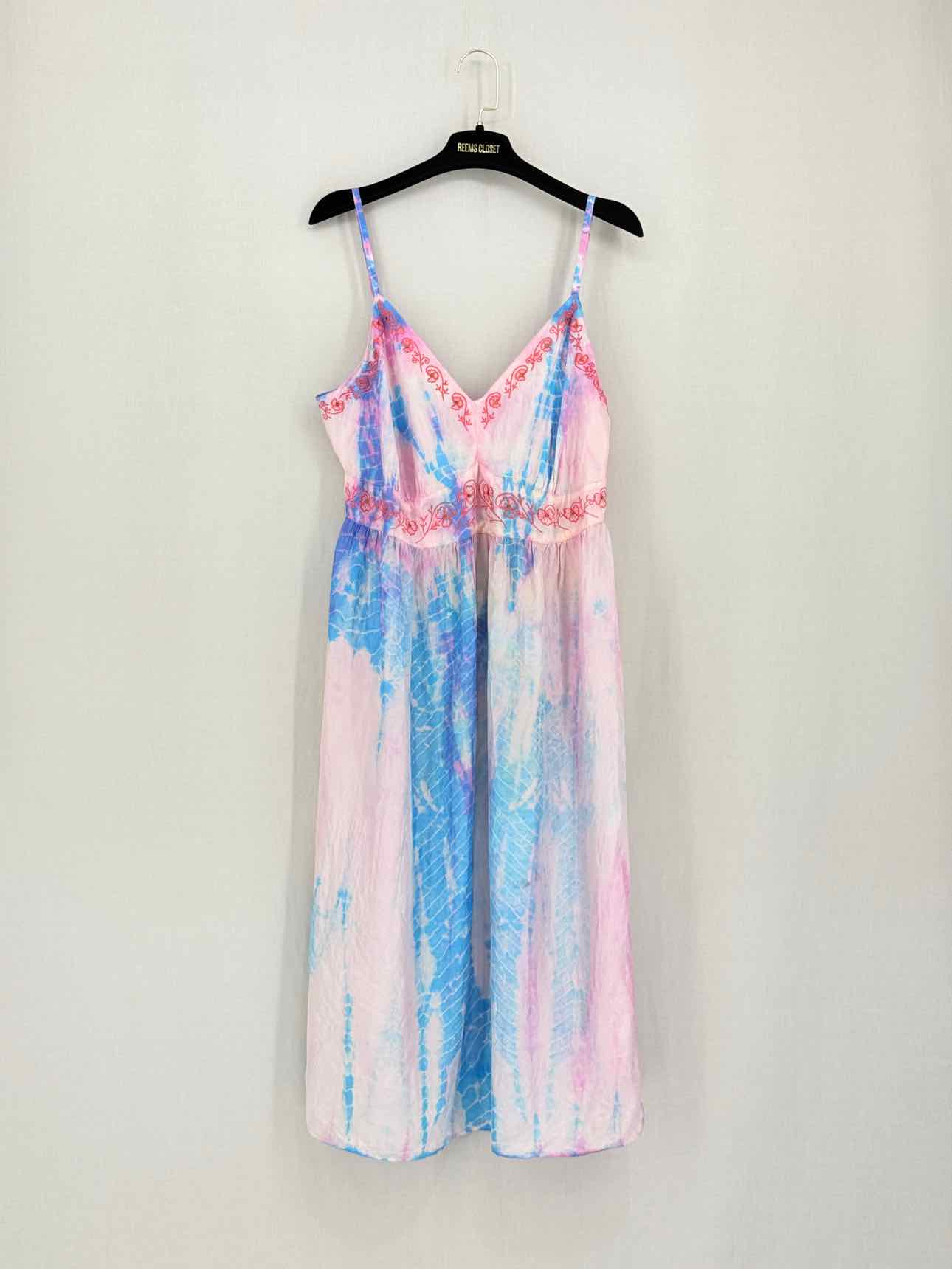 BUTTERFLY Pink Multicolor Size US 10 Knee Length Dress
