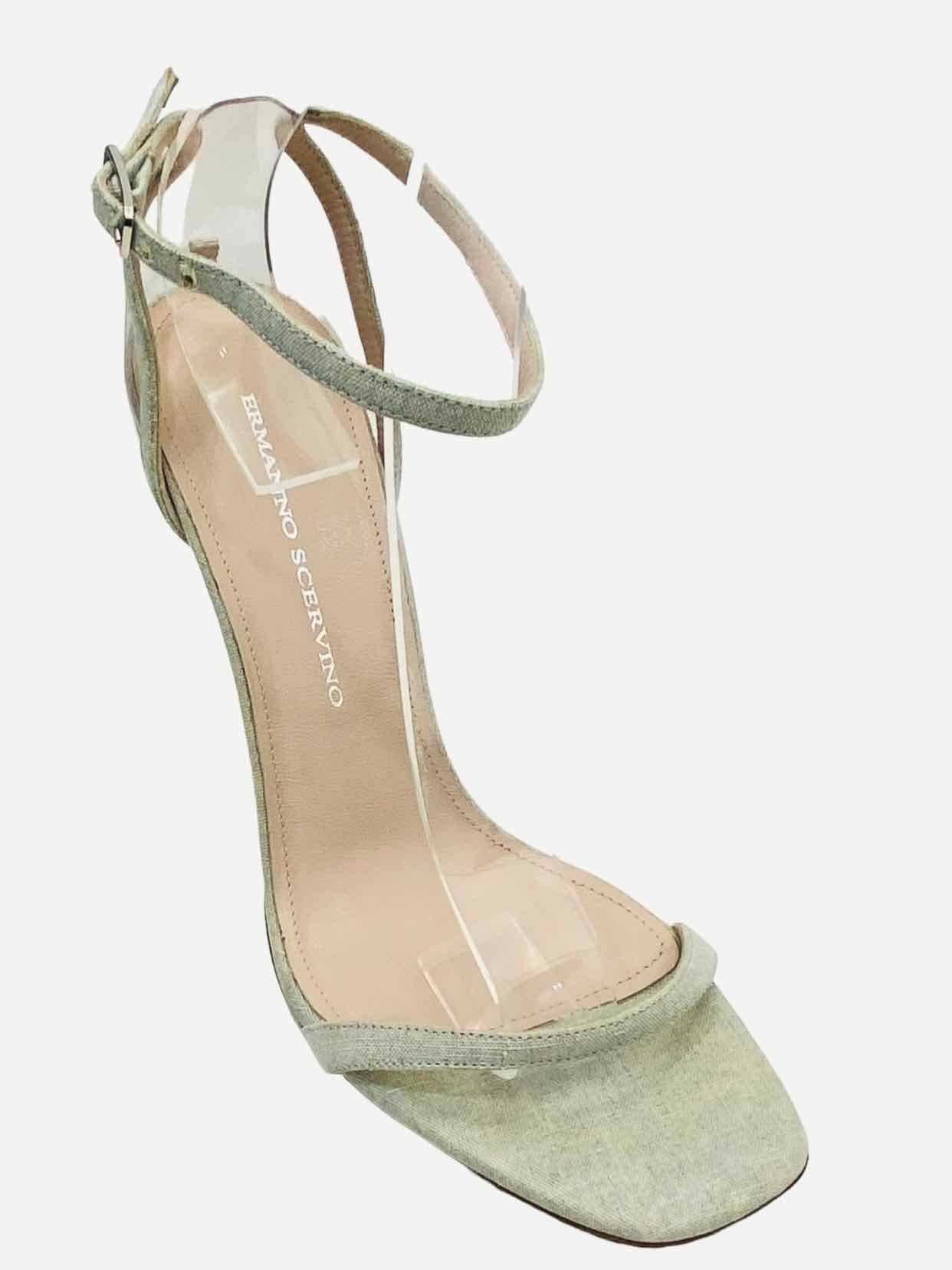 ERMANNO SCERVINO Light Green Heeled Sandals 36.5