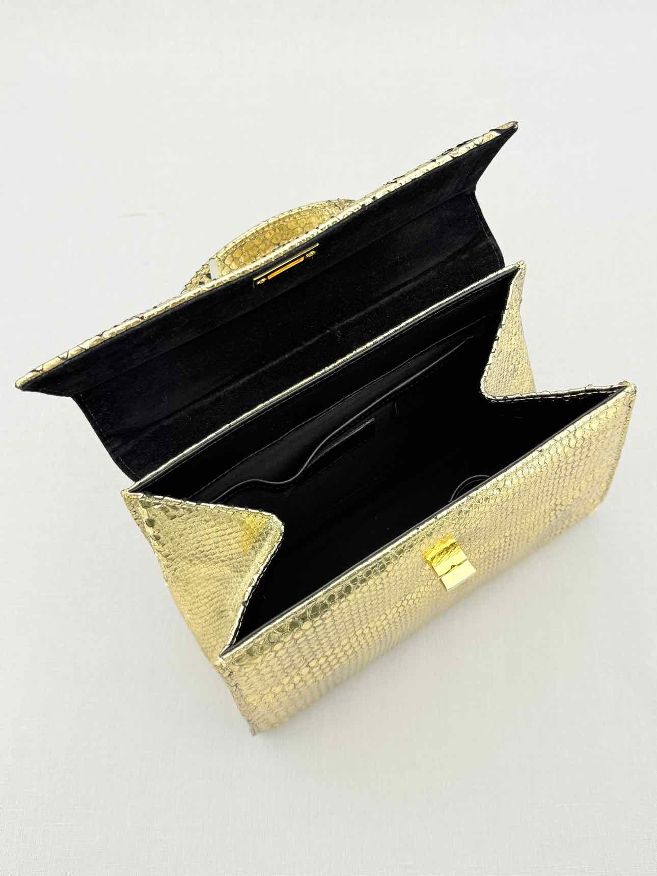 SANDRA J Jackie Gold Top Handle