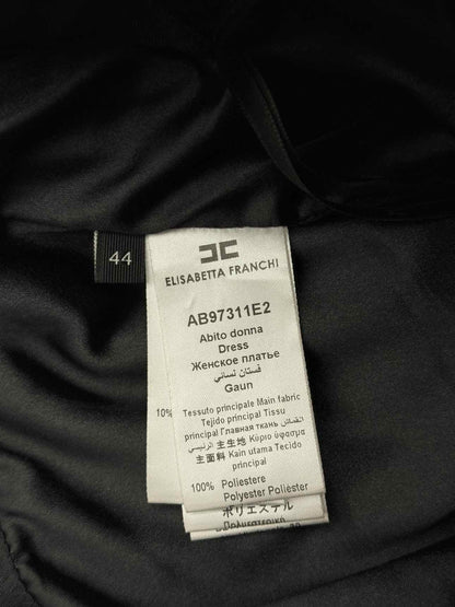 ELISABETTA FRANCHI Black Size US 8 Midi Dress