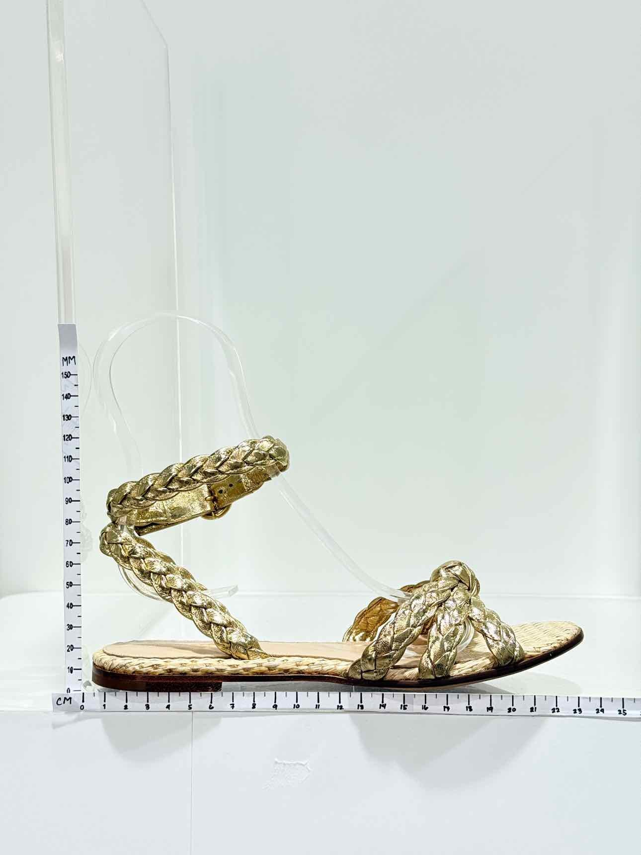 GIANVITO ROSSI Bee Gold Size EU 35.5 Sandals