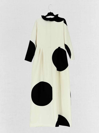 VALENTINO Monochrome White & Black Size US 6 Long Dress