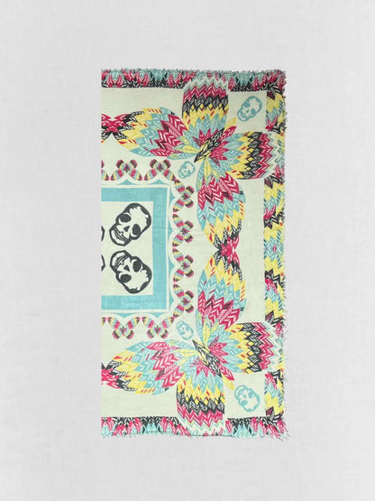 ZADIG & VOLTAIRE White Multicolor Scarf