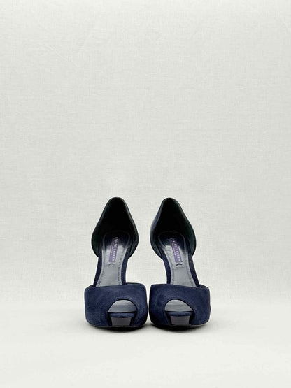 RALPH LAUREN COLLECTION D'Orsay Blue Size EU 40 Pumps