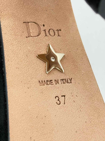 CHRISTIAN DIOR Black Size EU 37 Heeled Sandals