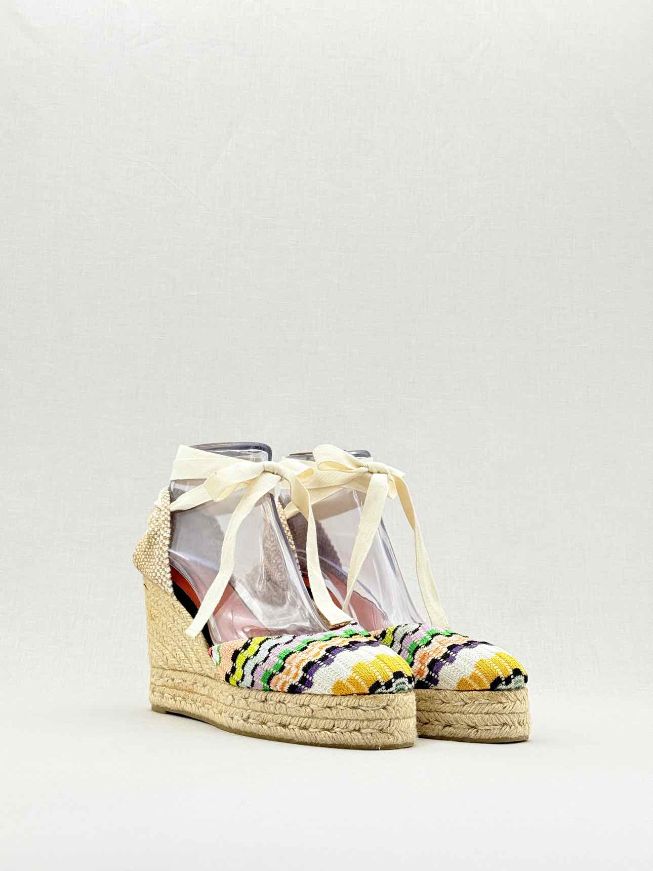 CASTANER X MISSONI Beige Multicolor Size EU 40 Wedges