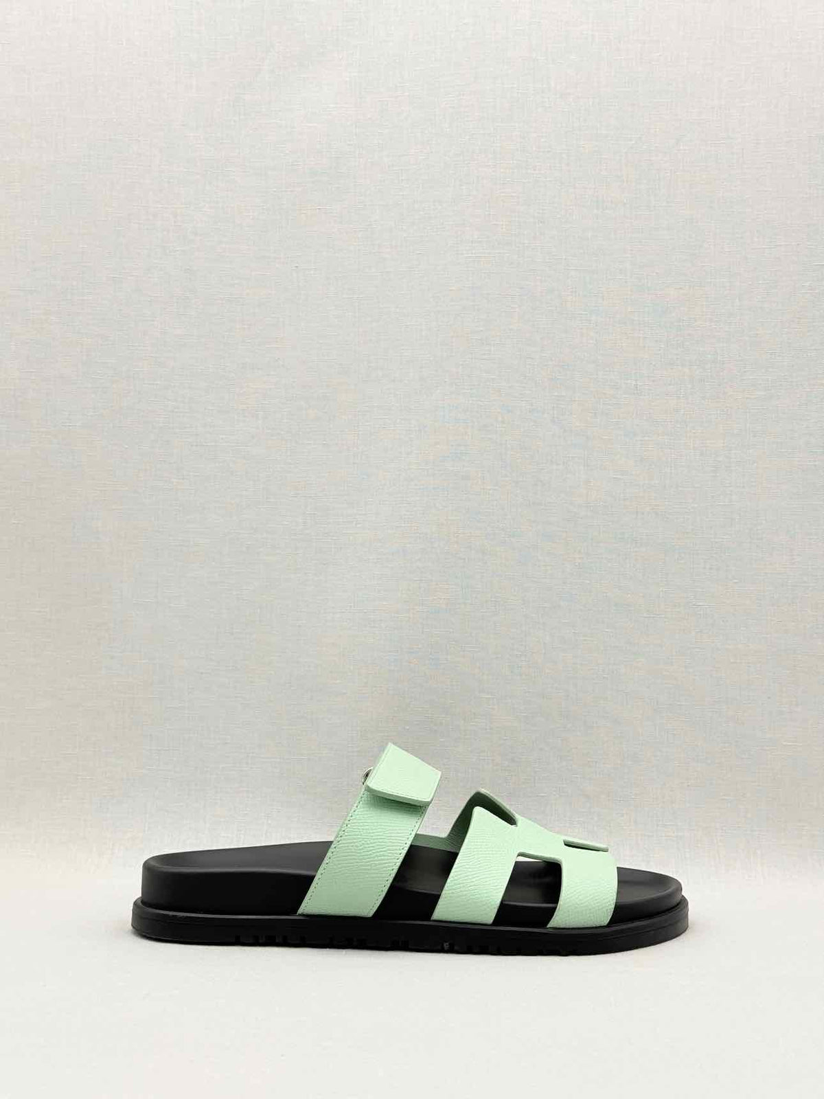 HERMES Chypre Mint Green Size EU 38 Sandals