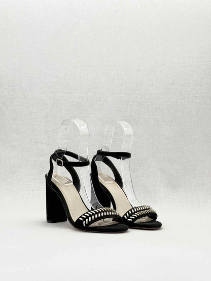 SANDRO Black Size EU 38 Heeled Sandals