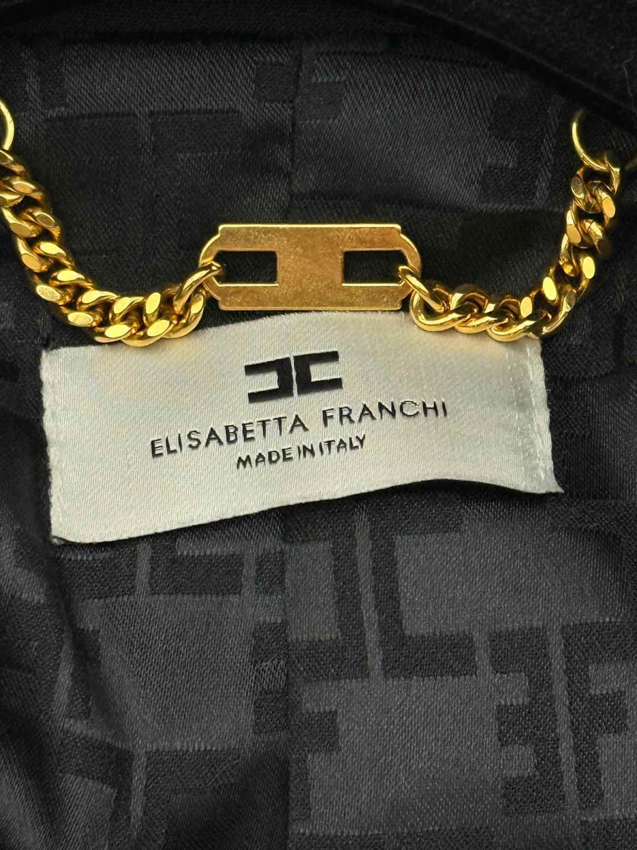 ELISABETTA FRANCHI Black Size US 4 Jacket