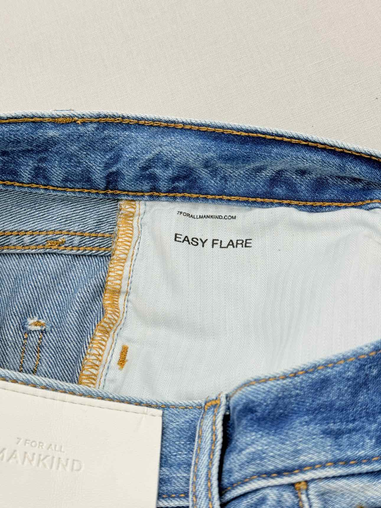 7 FOR ALL MANKIND Easy Flare Light Blue Size 27 Jeans