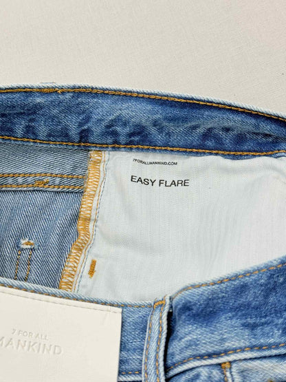 7 FOR ALL MANKIND Easy Flare Light Blue Size 27 Jeans