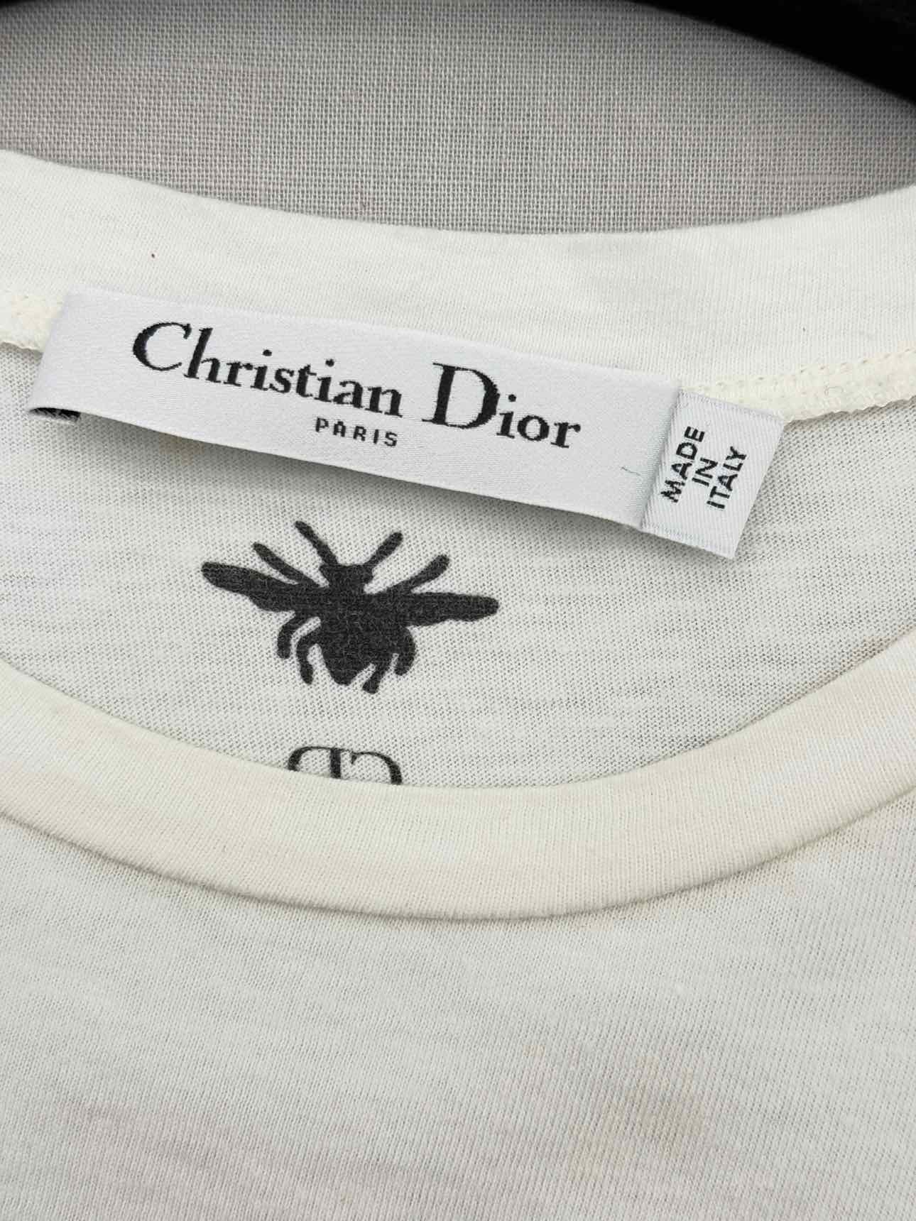 CHRISTIAN DIOR Off-white Size Small T-shirt