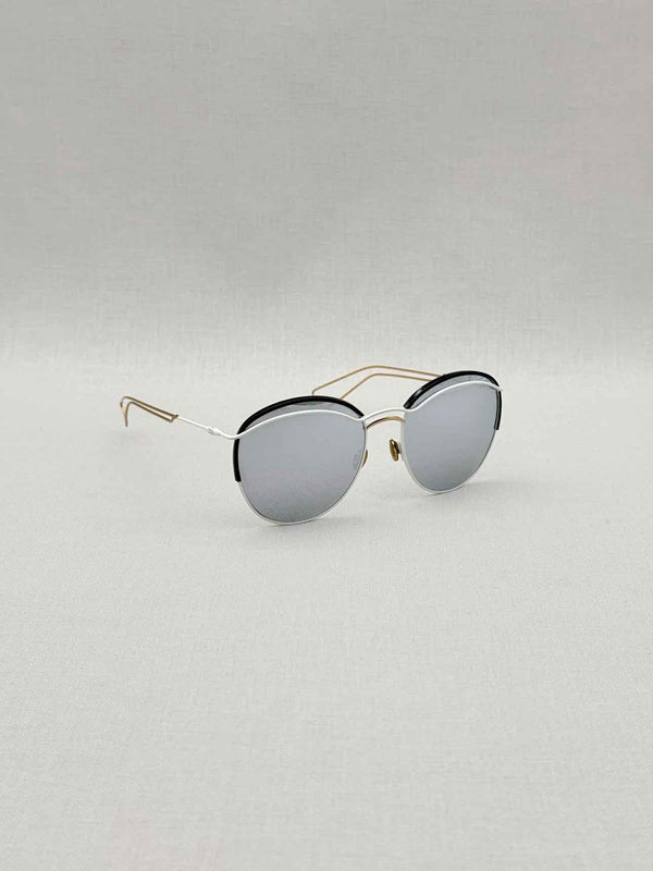 CHRISTIAN DIOR Grey & White Sunglasses