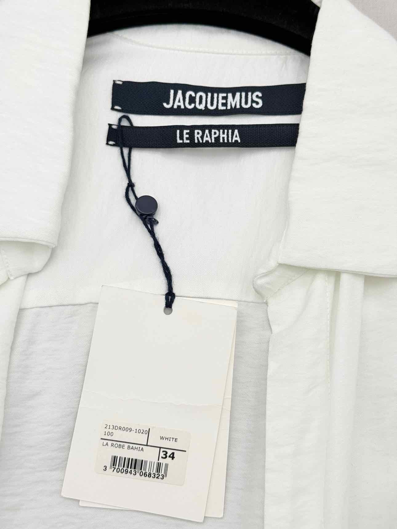 JACQUEMUS Bahia White Size US 2 Short Dress