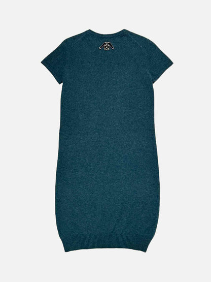 CHANEL Knit Green Size US 2 Short Dress