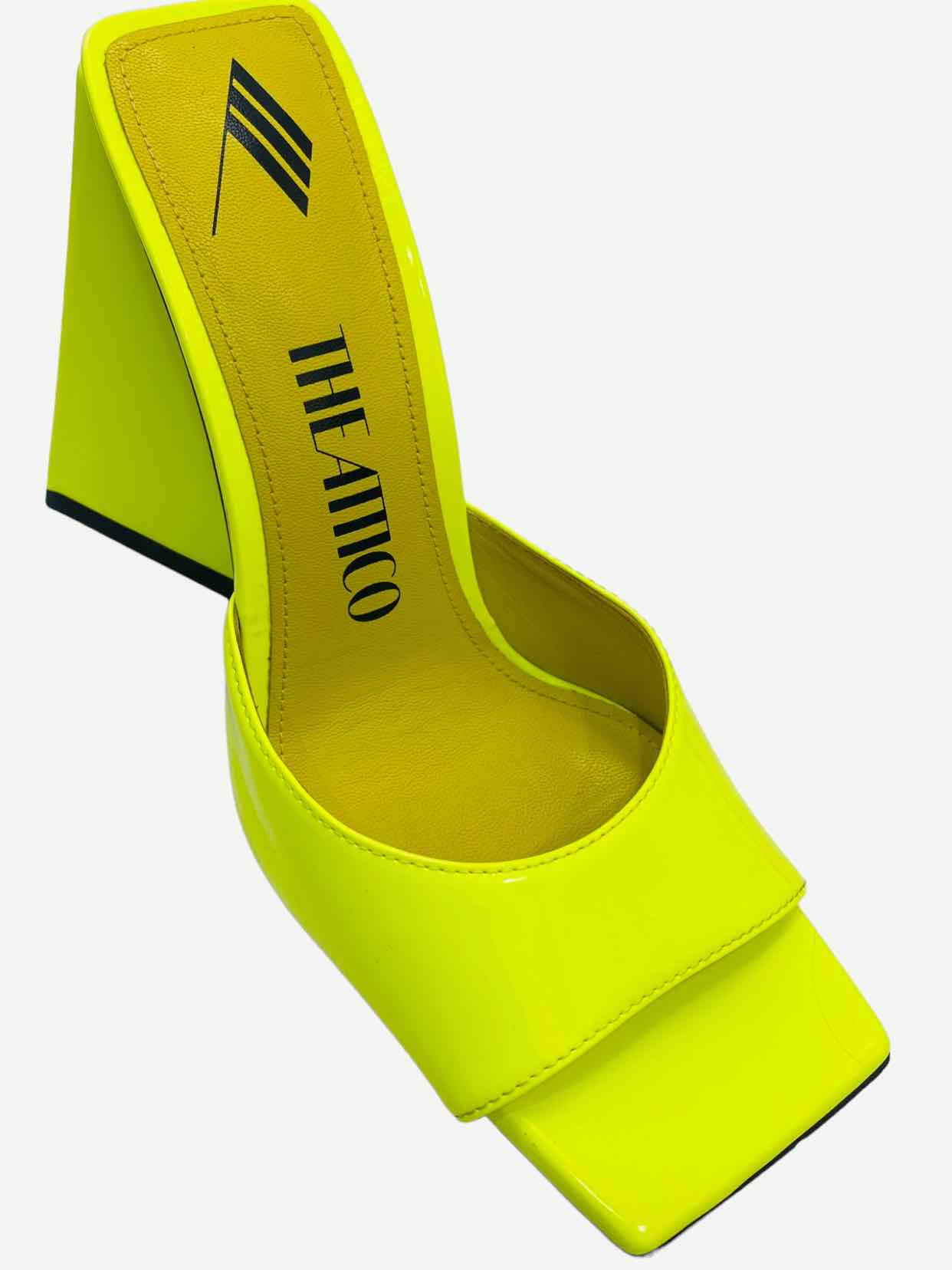 THE ATTICO Devon Yellow Mules 38