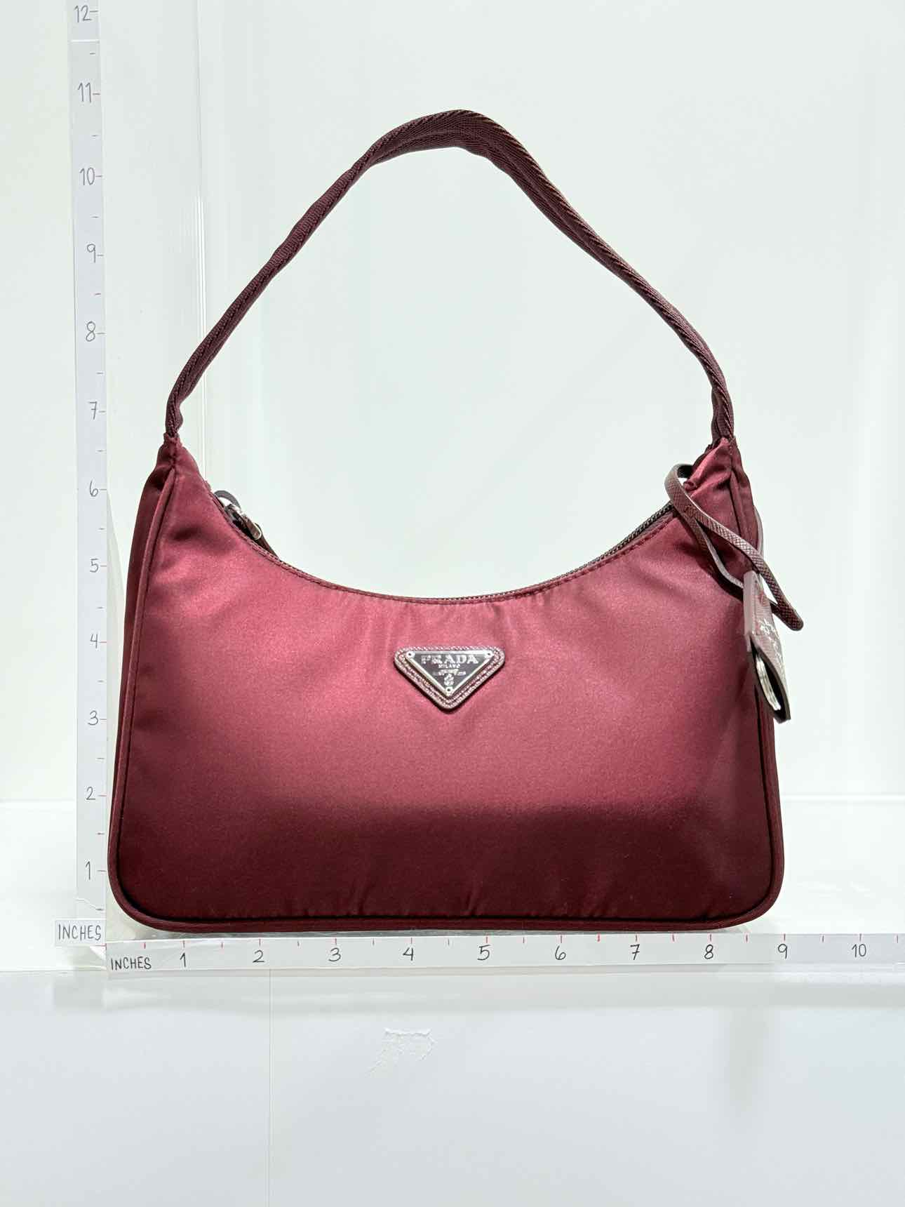 PRADA Re-Edition 2000 Burgundy Shoulder Bag