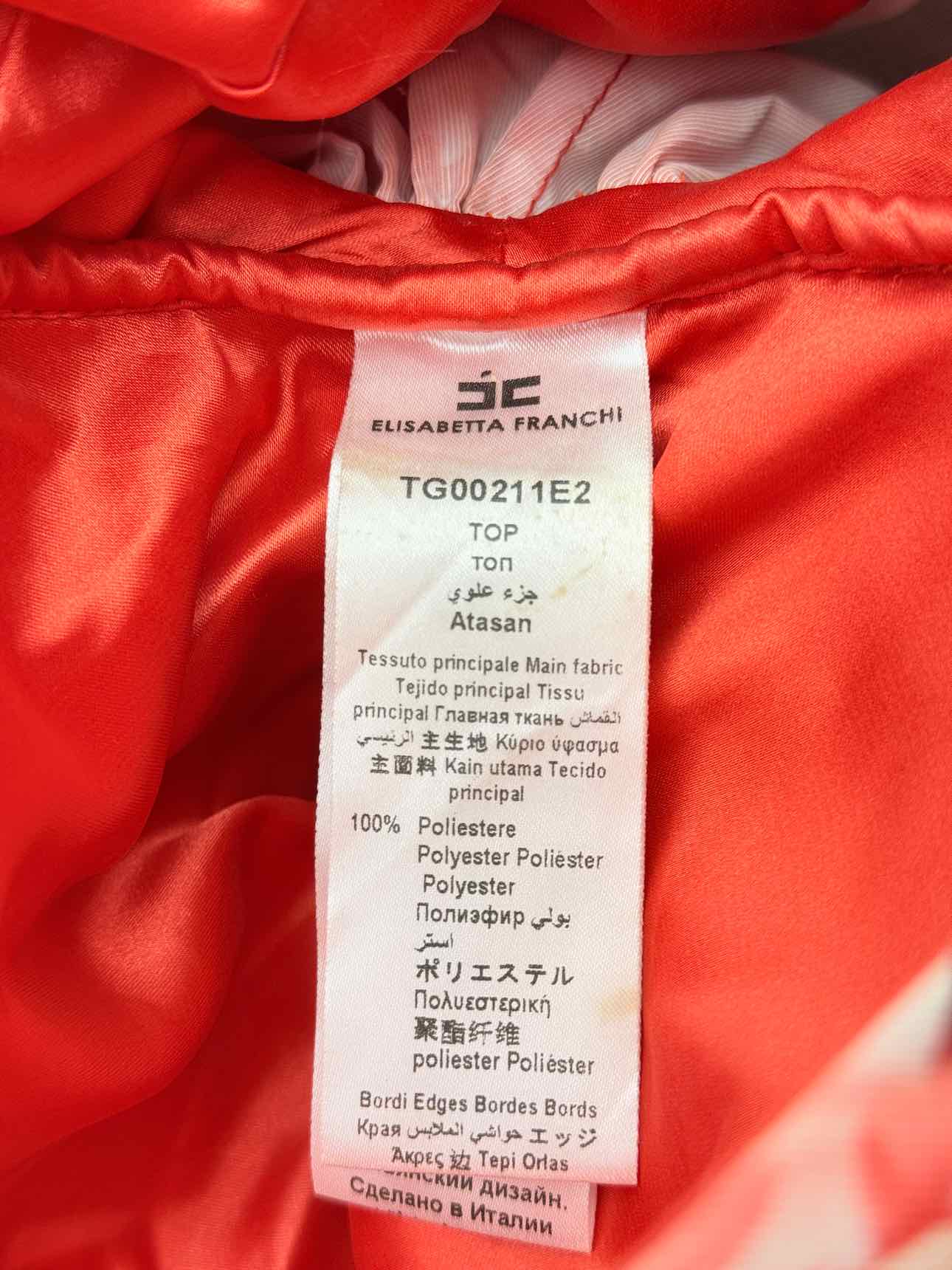 ELISABETTA FRANCHI Red & White Size US 6 Outfit Set