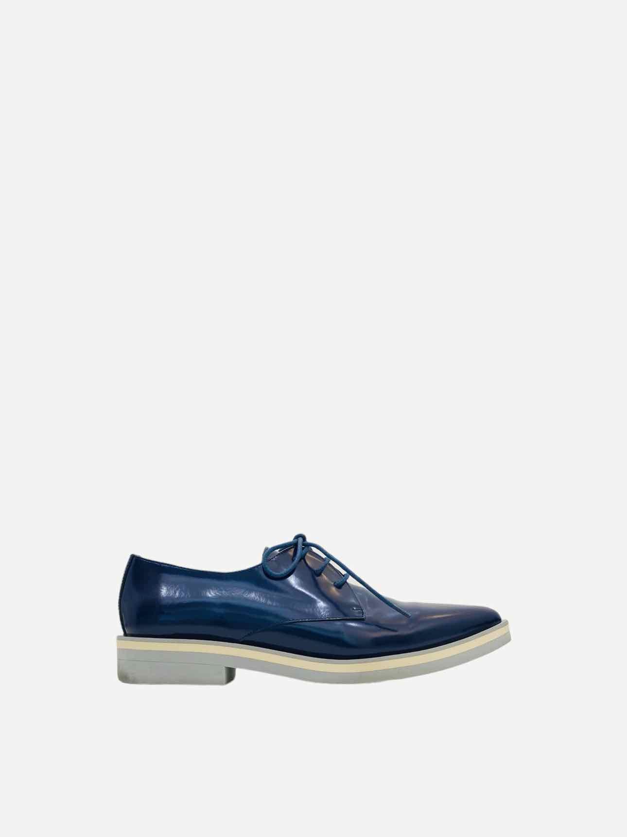 WEEKEND BY MAX MARA Pointed Toe Blue Brogues 39